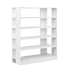 6-Tier Shoe Rack Cabinet - White