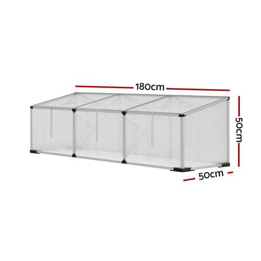 Greenfingers 180x50x50cm Aluminium Greenhouse