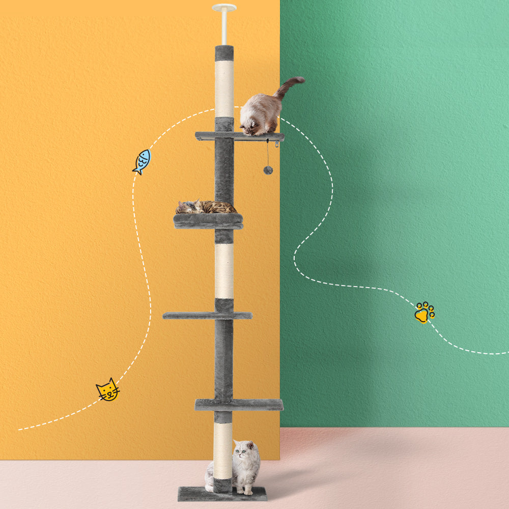 i.Pet 290cm Floor-to-Ceiling Cat Tree