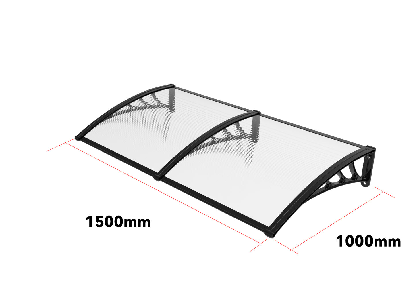 Clearance Window Door Awning Canopy 1.5 x 1m