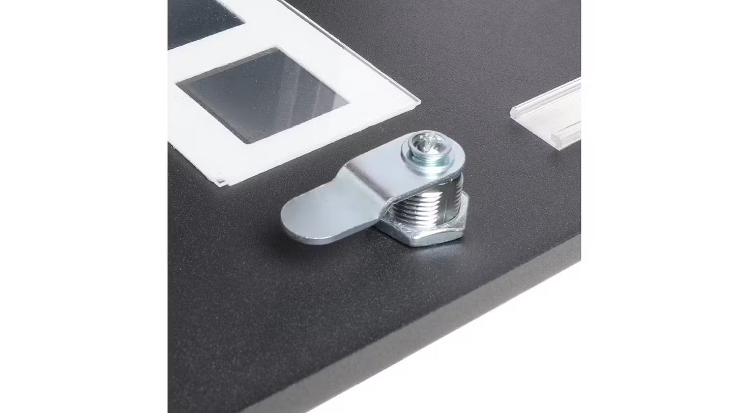 Black Letterbox with Newspaper Holder