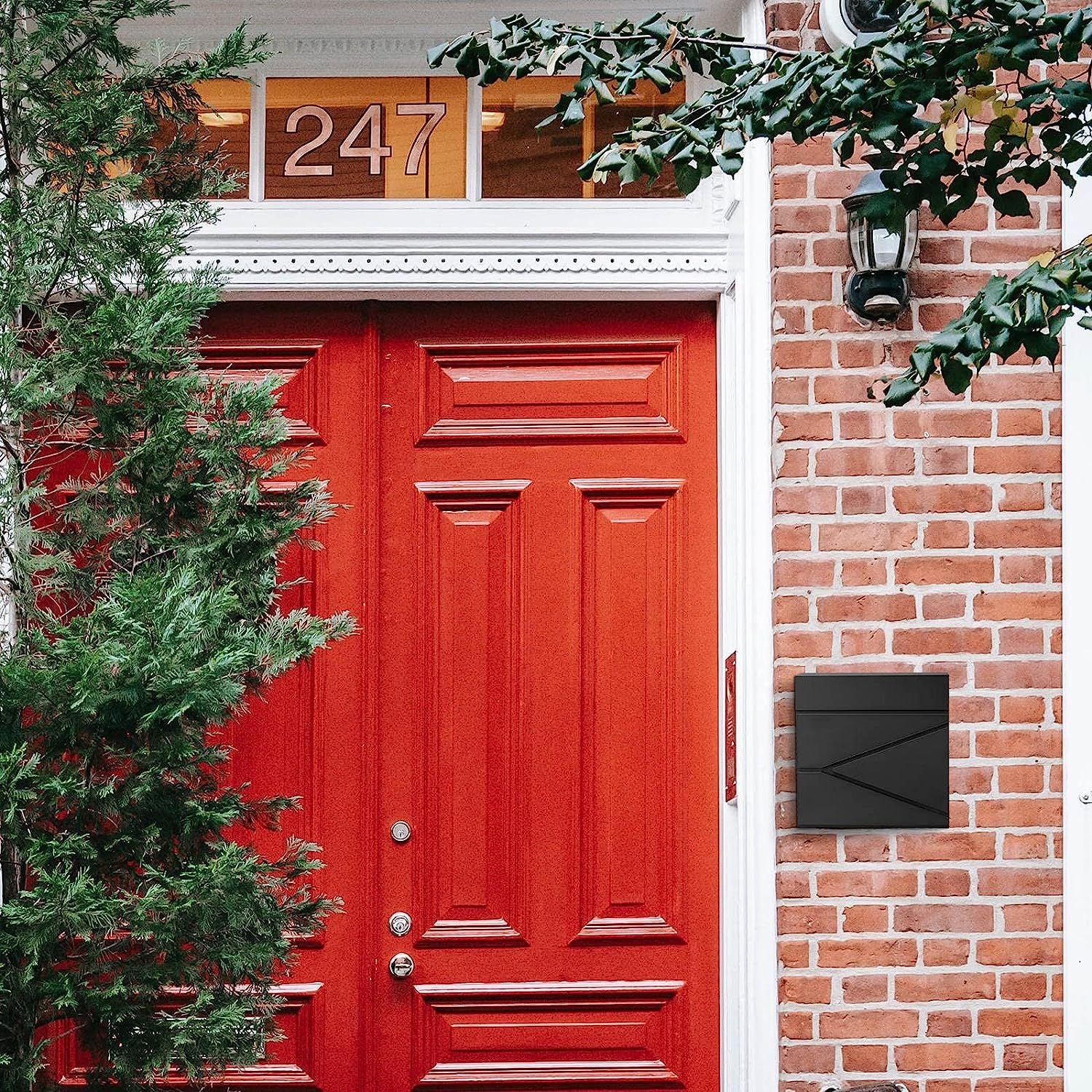 Wall Mounted Letterbox Key Lock Slash Mailbox