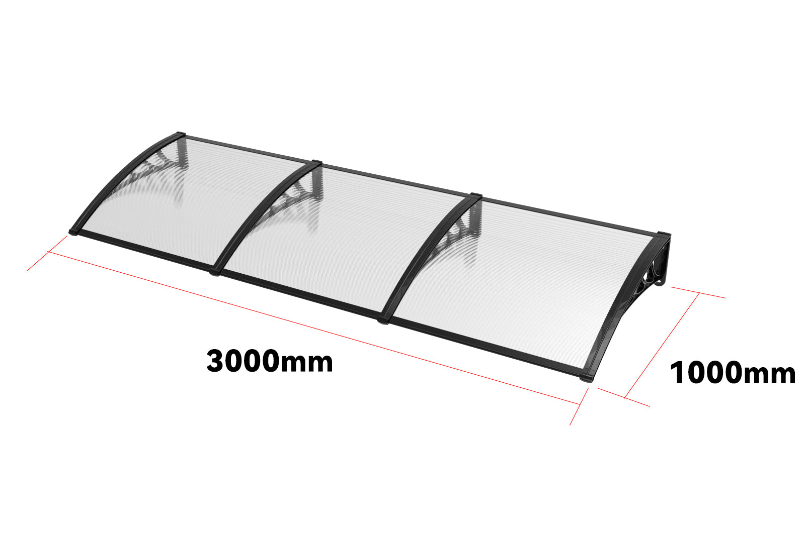 Window Door Awning Canopy 3M x 1M