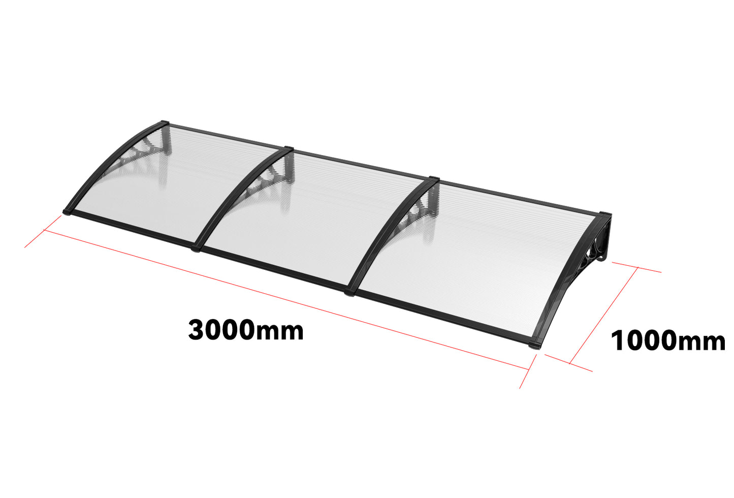 Clearance Window Door Awning Canopy 3 x 1m