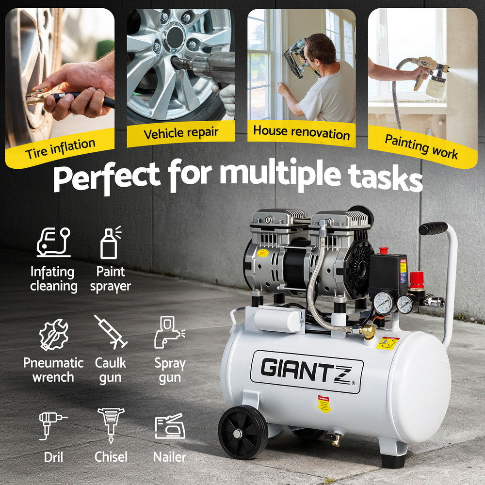 Giantz Air Compressor 24L - 0.75HP