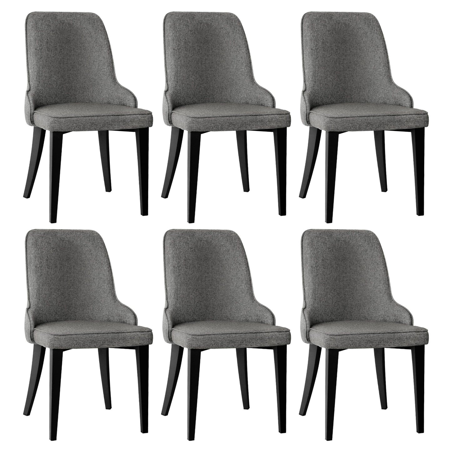 Artiss Dining Chairs Set of 6 - Grey