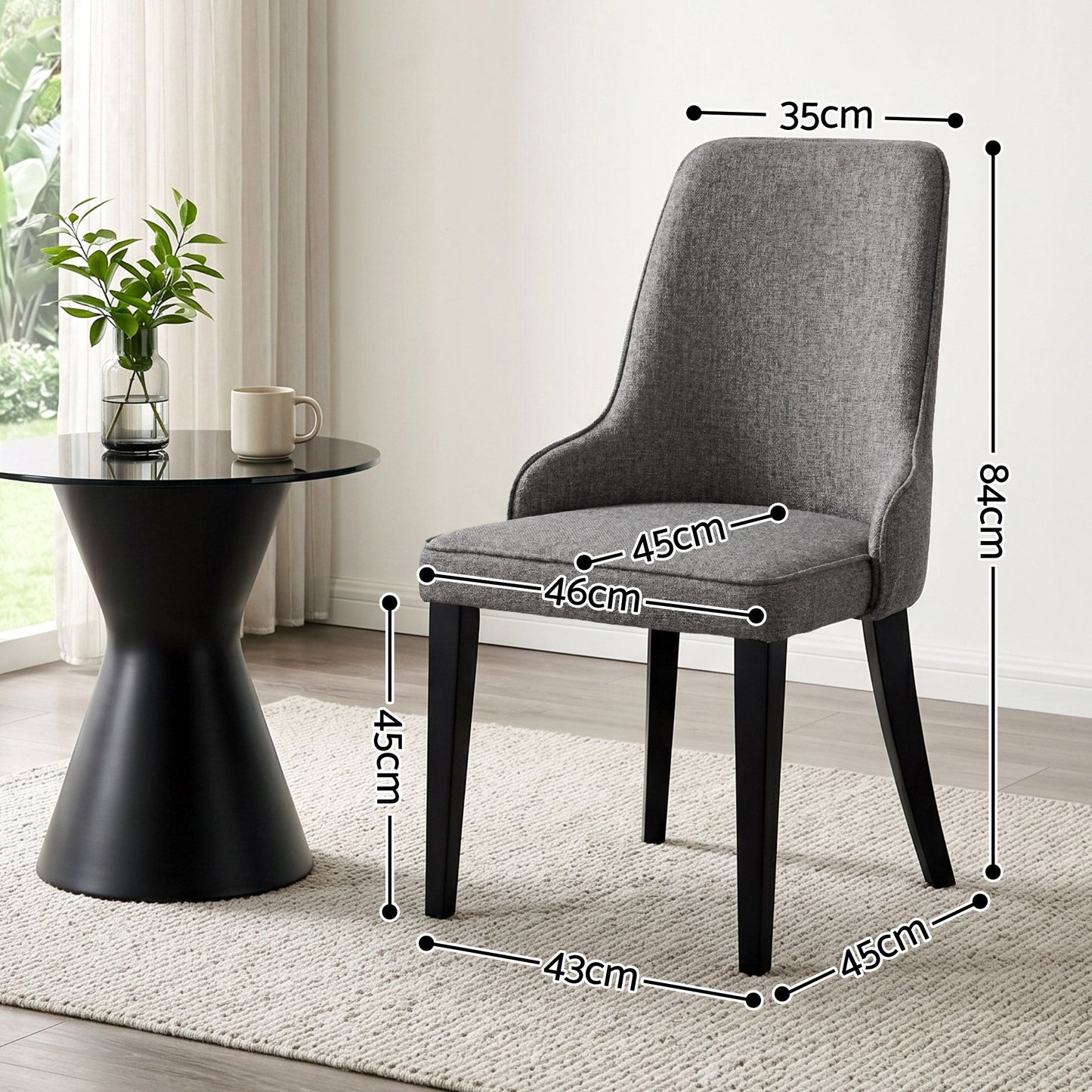 Artiss Dining Chairs Set of 6 - Grey