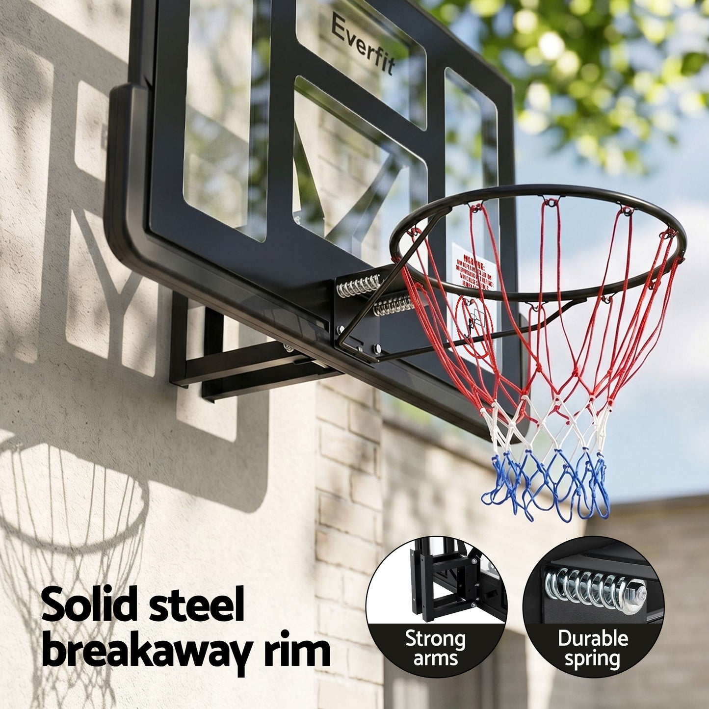 Everfit 43-inch Wall-Mounted Kids Basketball Hoop