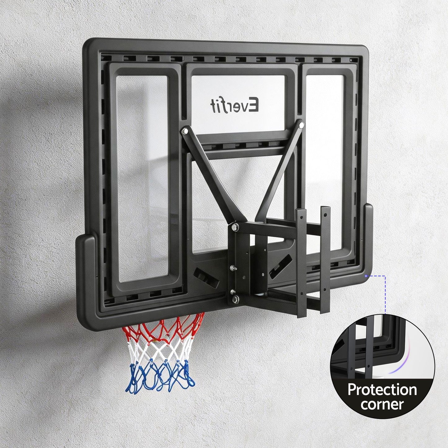 Everfit 43-inch Wall-Mounted Kids Basketball Hoop