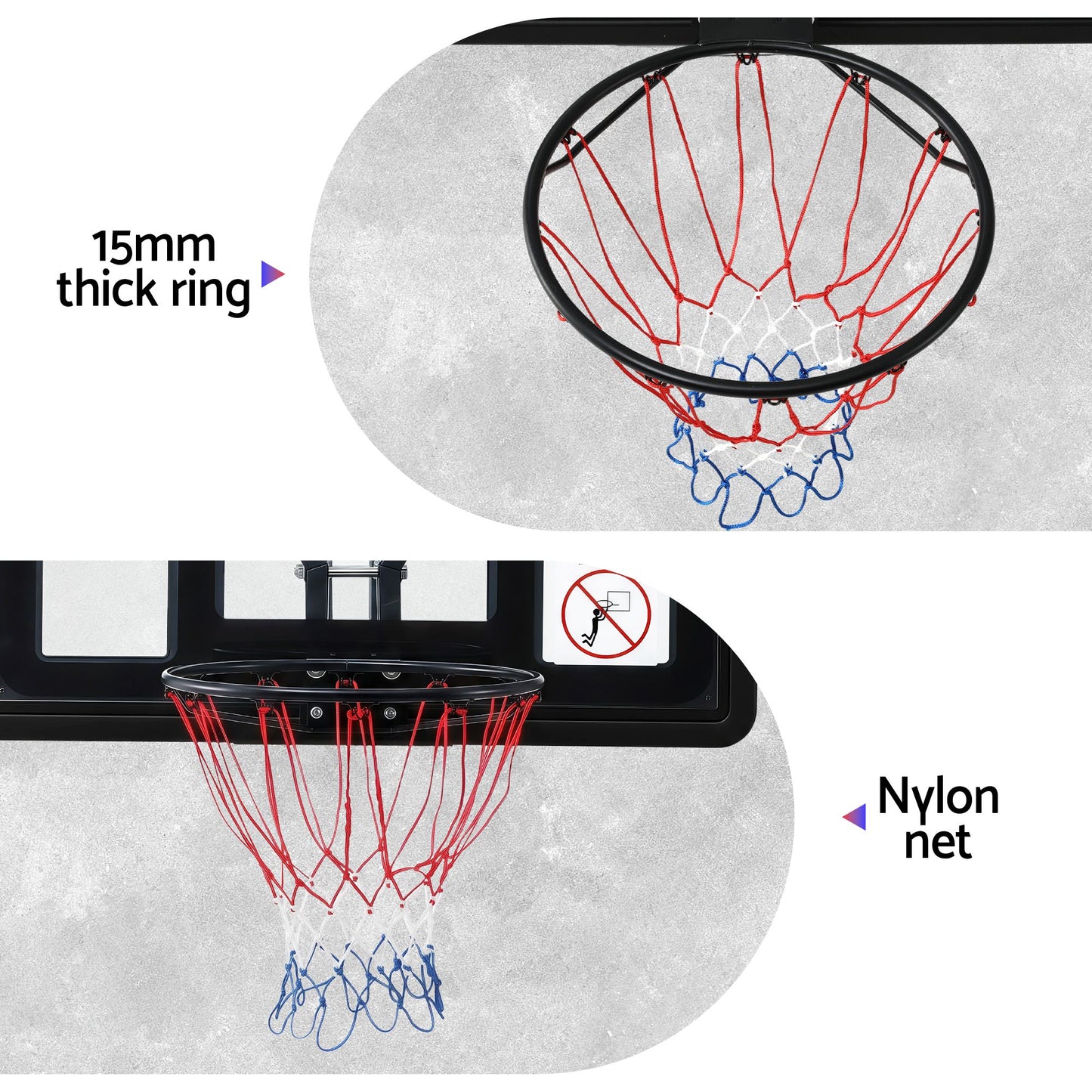 Everfit 43-inch Wall-Mounted Kids Basketball Hoop