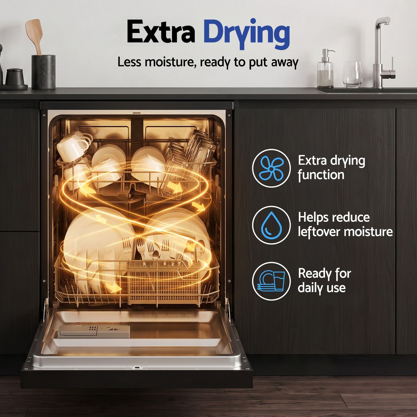 Devanti 12-Place Dishwasher - 55cm