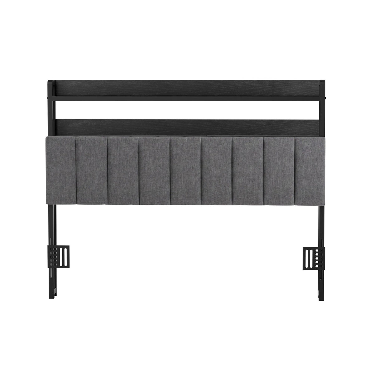 Artiss Double Headboard with Charging Station - Grey