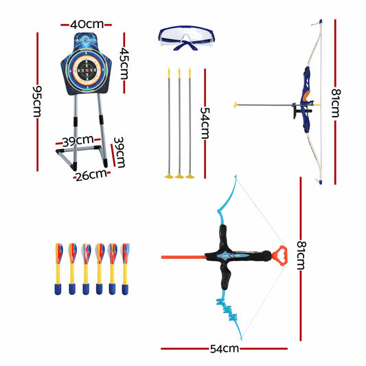 Keezi Kids Bow and Arrow Set with Standing Target