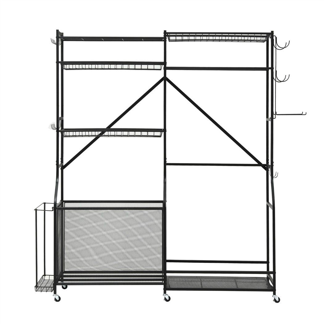 Everfit Sports Equipment Organizer Rack Multi Garage Storage for Golf Bag 174cm