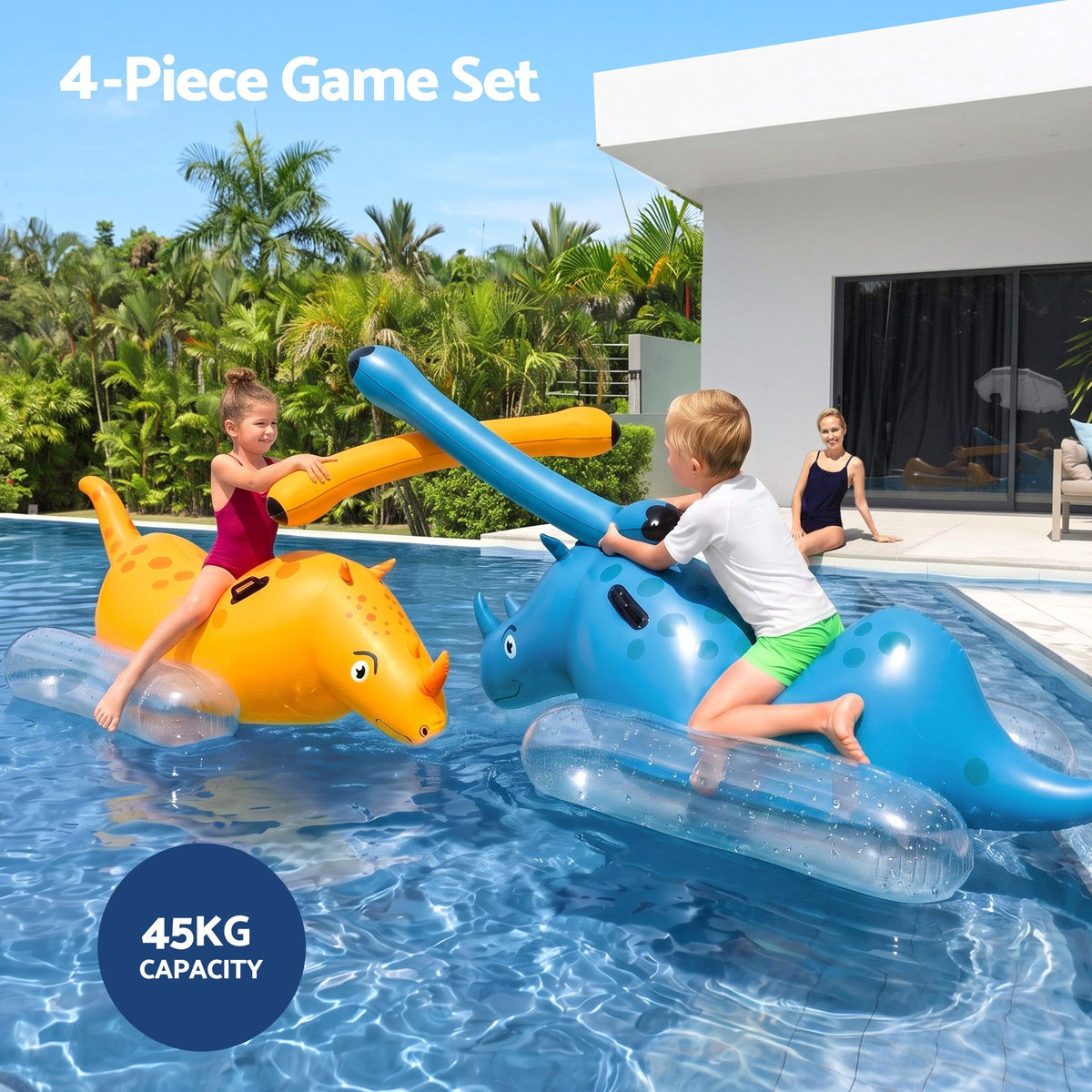 Bestway Kids Rhino Inflatable Pool Floats - 2 Pack