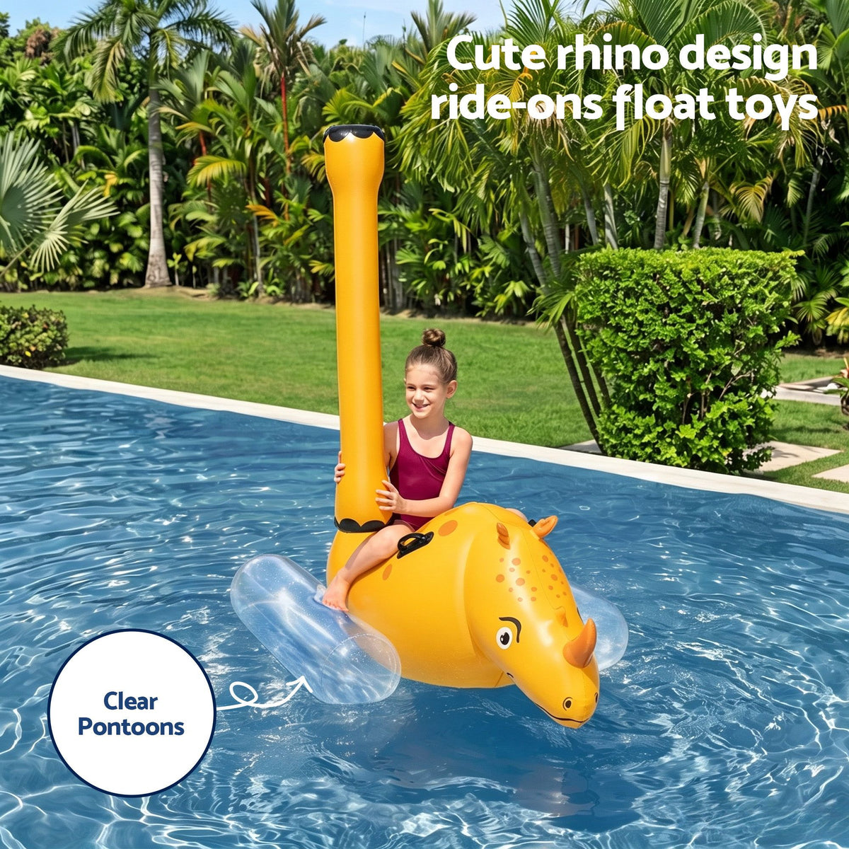 Bestway Kids Rhino Inflatable Pool Floats - 2 Pack