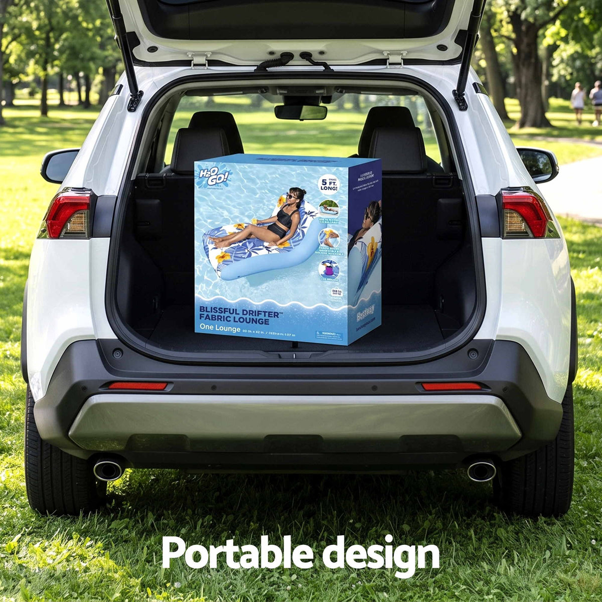 Bestway Inflatable Pool Lounger with Cup Holder - Blue