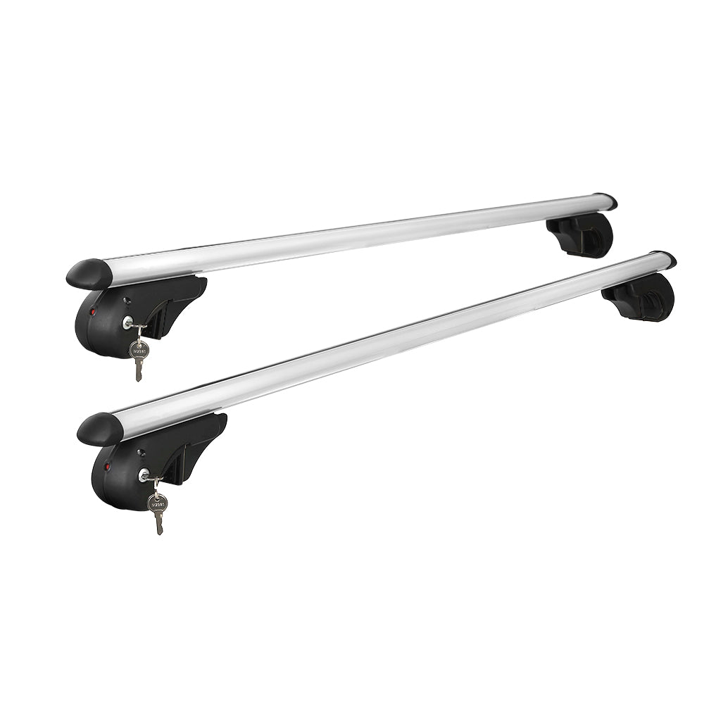Universal Car Roof Rack Pod Cross Bars 123cm Silver