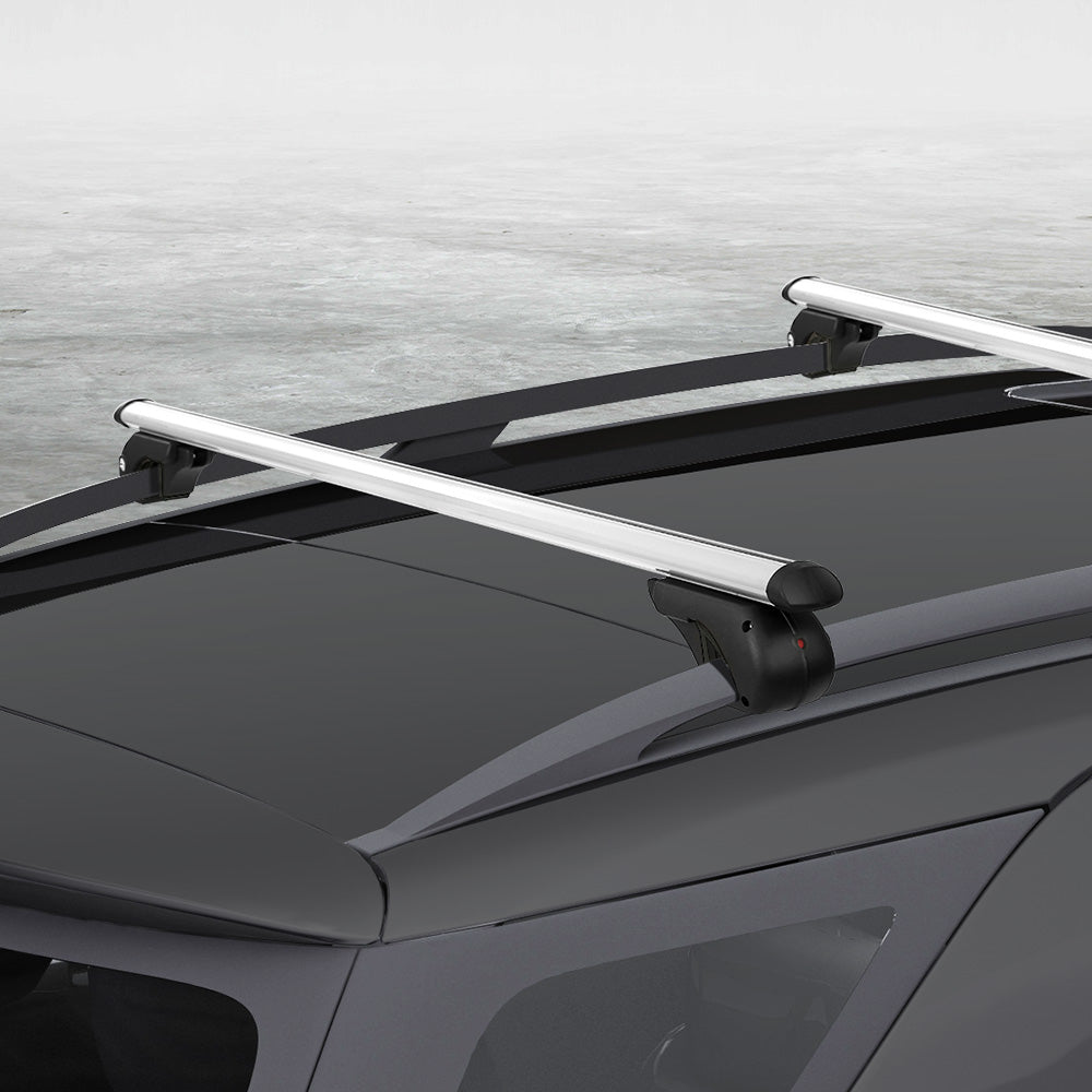 Universal Car Roof Rack Pod Cross Bars 123cm Silver