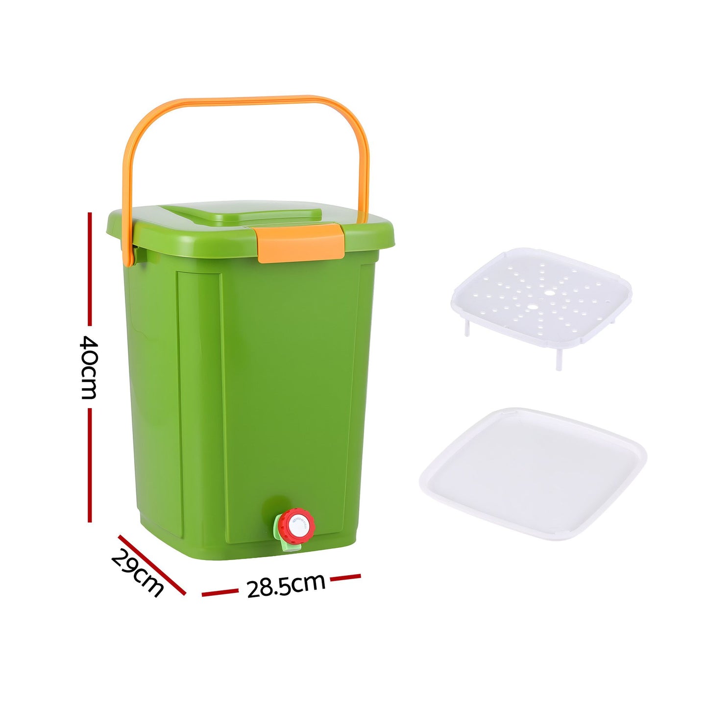 Gardeon 20L Kitchen Compost Bin - Green
