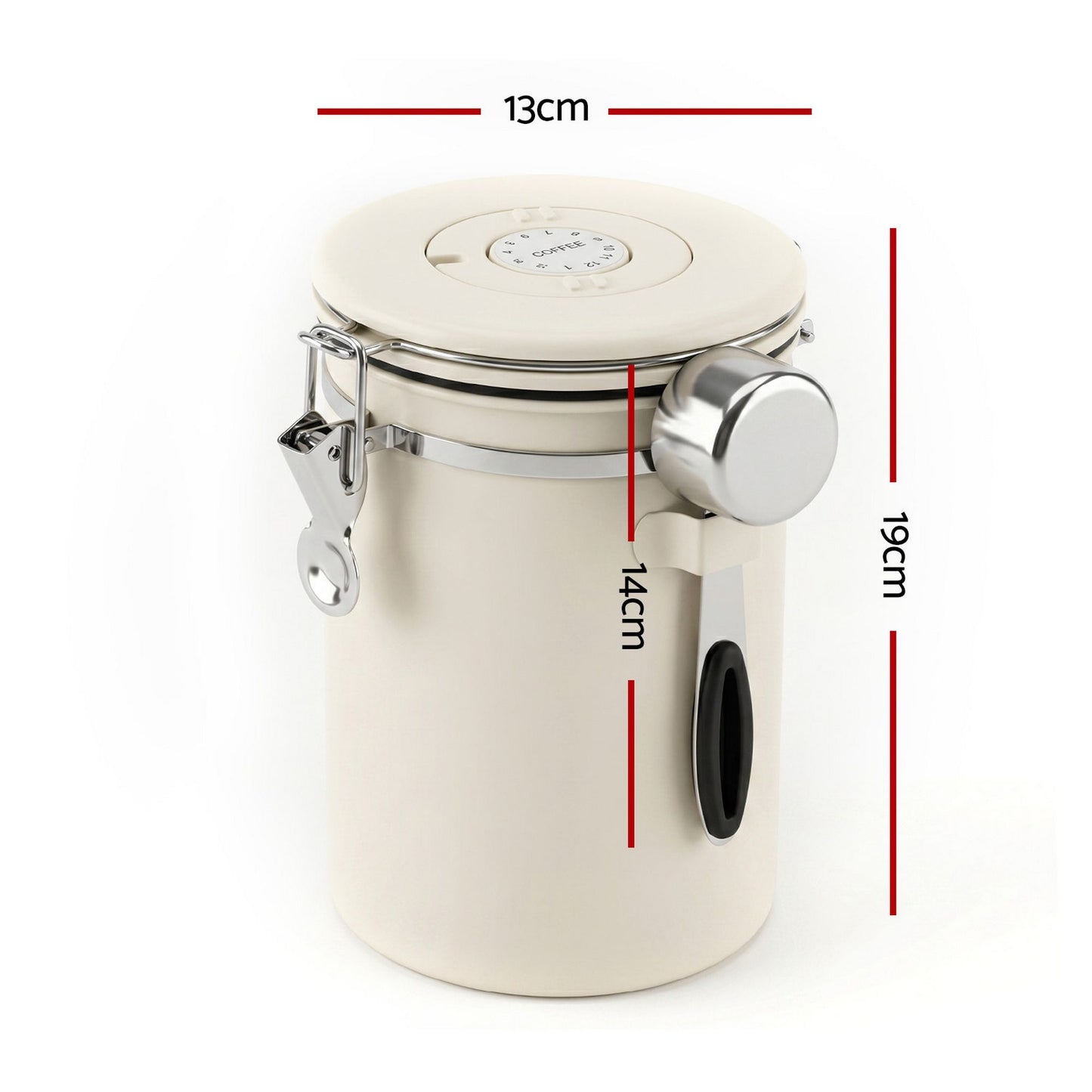 5-Star Chef 1.8L Coffee Bean Canister