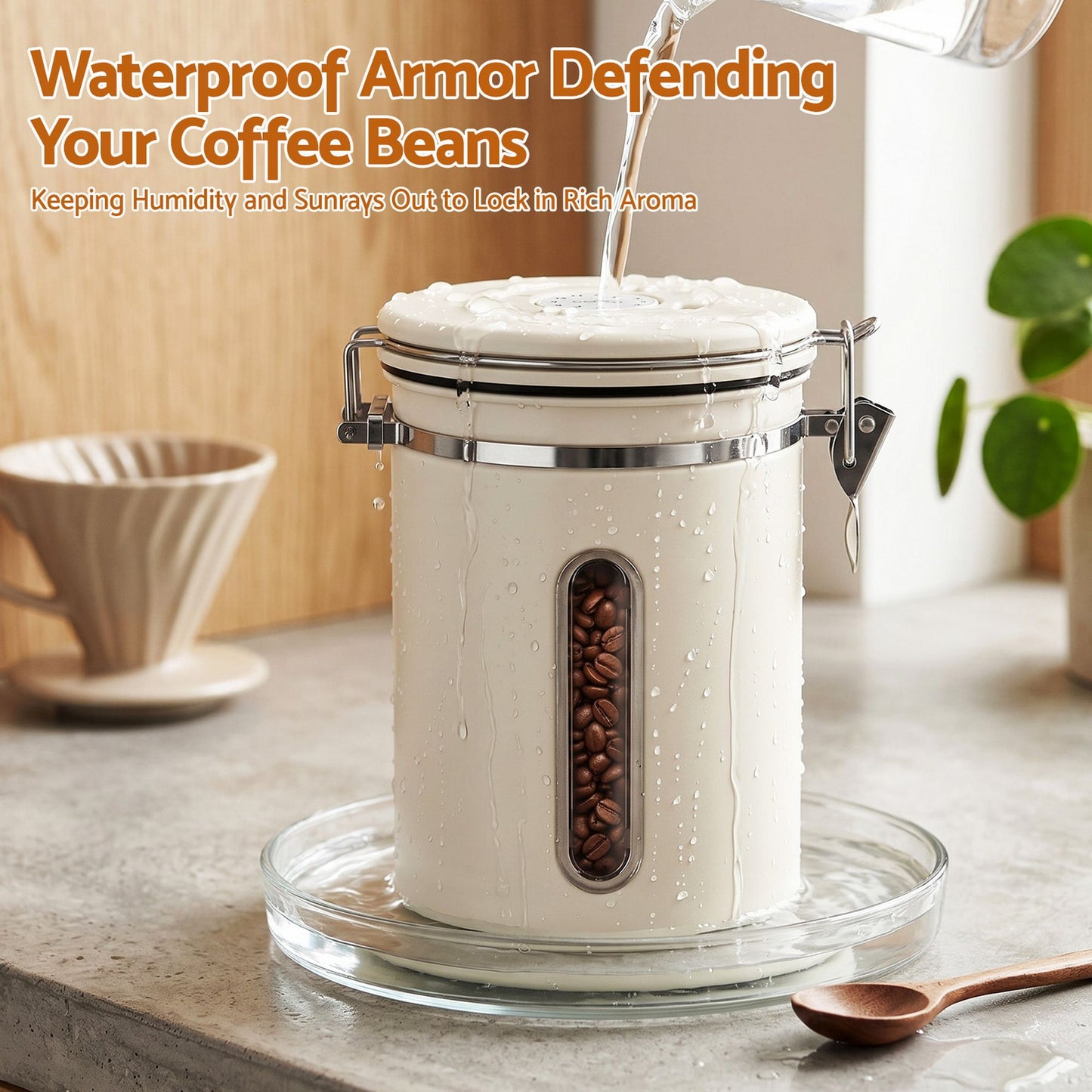 5-Star Chef 1.8L Coffee Bean Canister