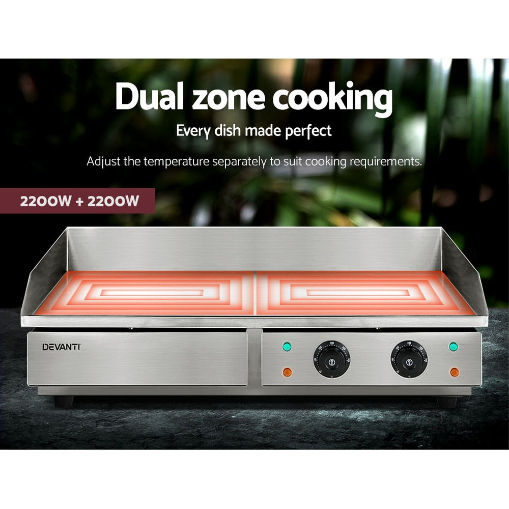 Devanti 73cm Commercial Electric Griddle