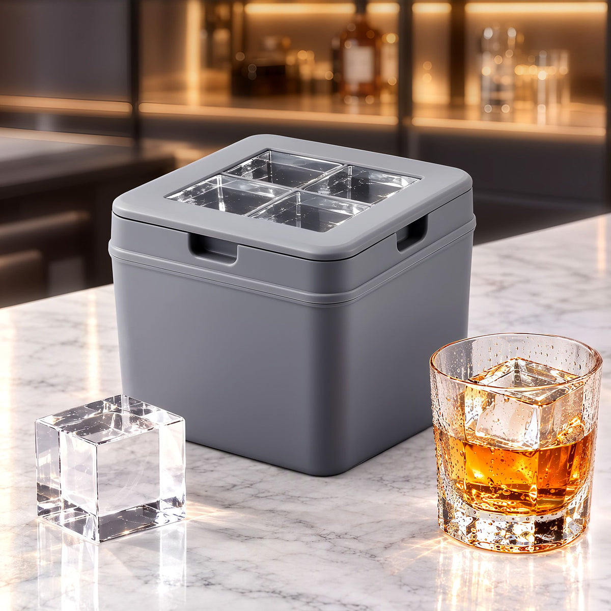 Artiss 4-Cube Whisky Ice Mould - 5cm
