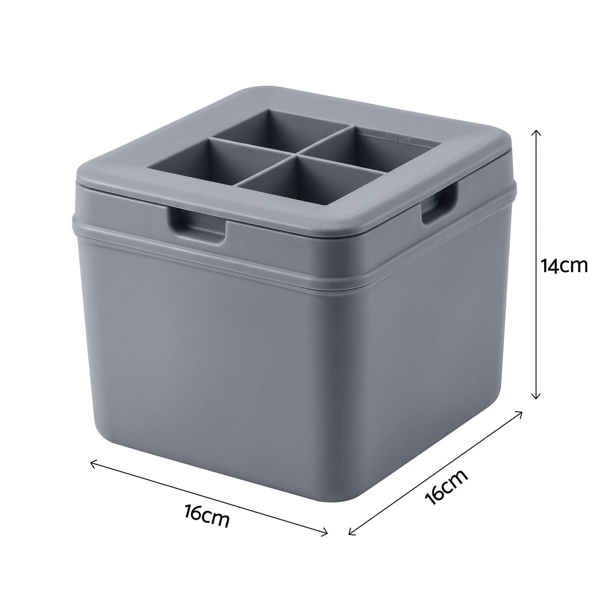 Artiss 4-Cube Whisky Ice Mould - 5cm