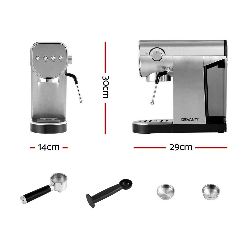 Devanti 20 Bar Espresso Machine - CM-03