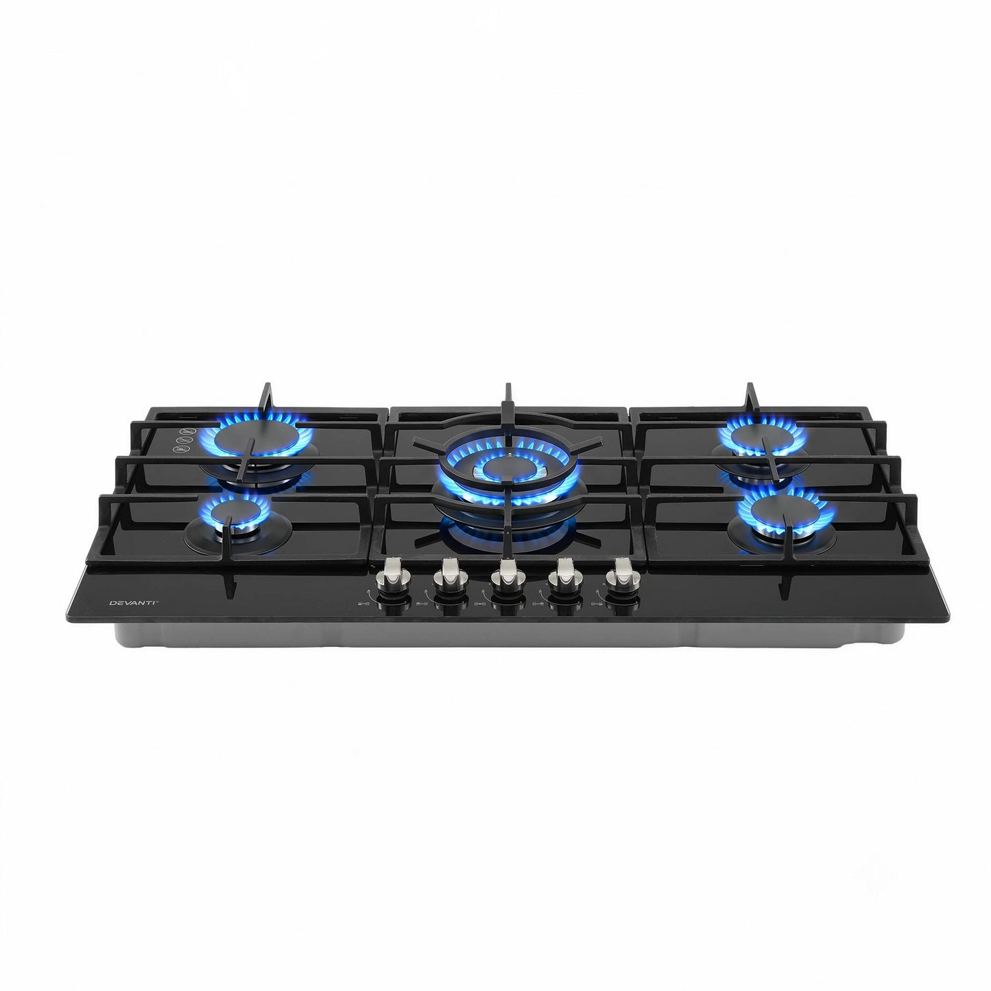 Devanti 90cm 5-Burner Gas Cooktop - Black