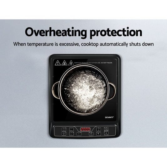 Devanti 30cm Portable Induction Cooktop