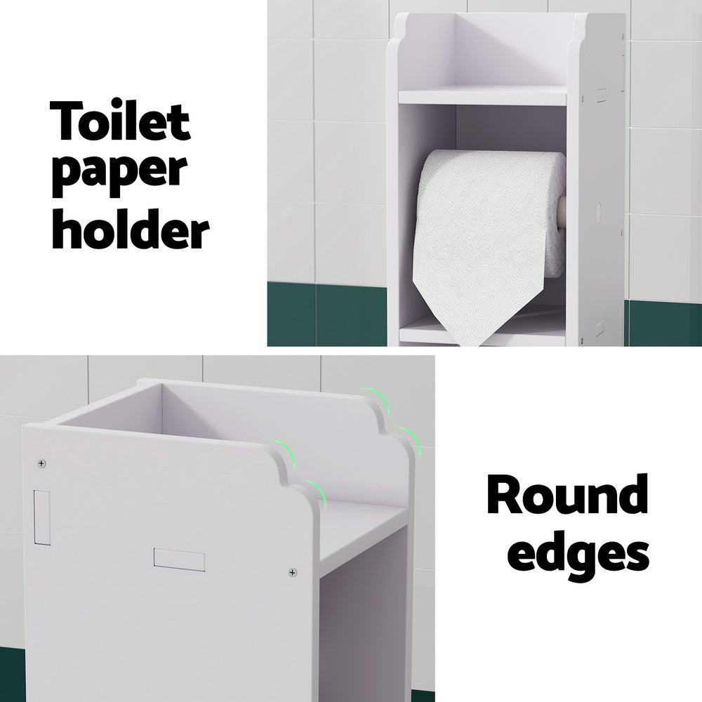 Artiss Bathroom Storage Cabinet with Toilet Roll Holder