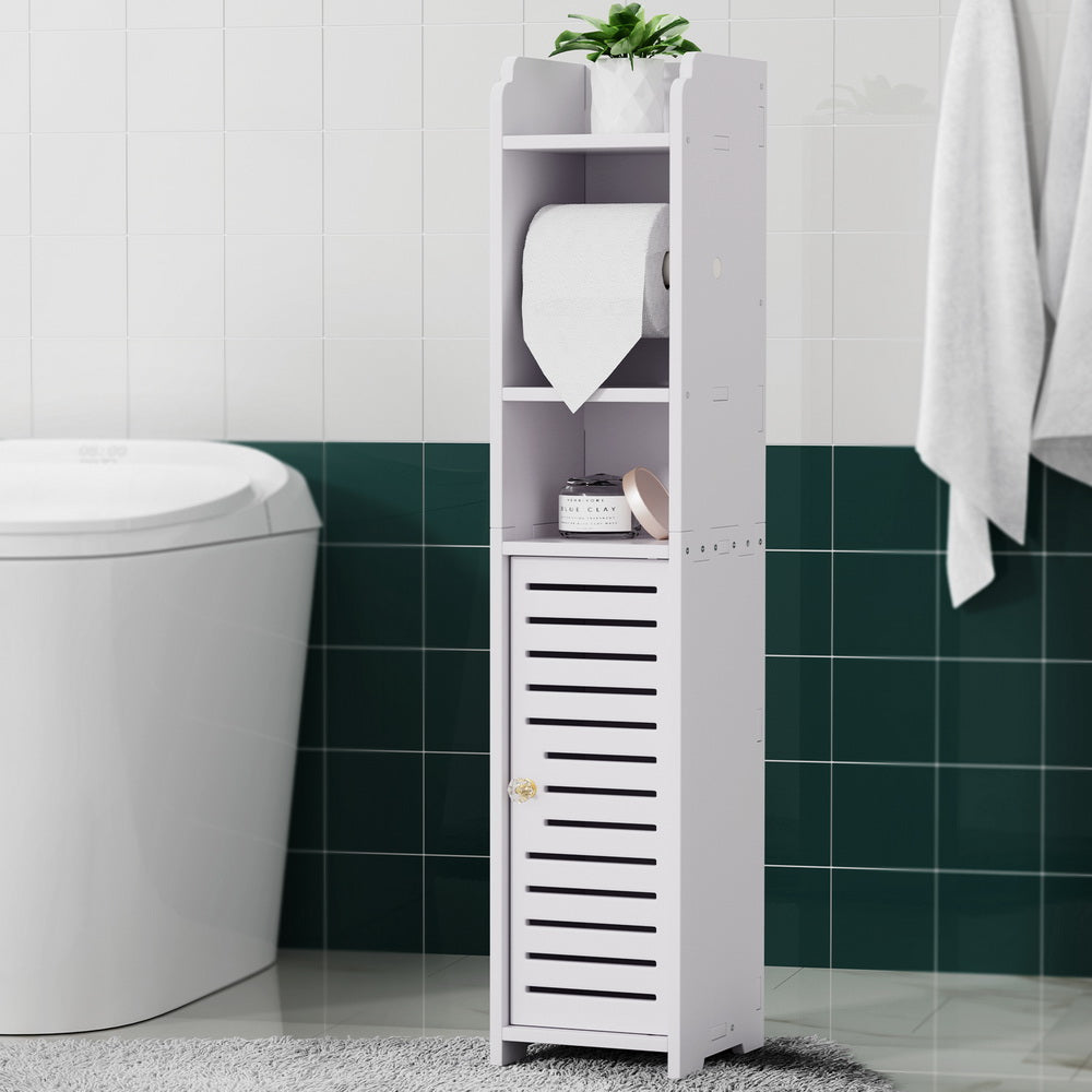 Artiss Bathroom Storage Cabinet with Toilet Roll Holder