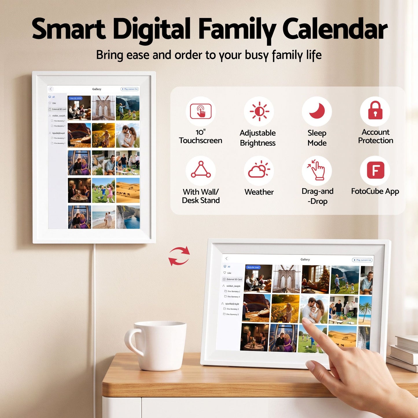 Artiss Digital Photo Frame & Calendar