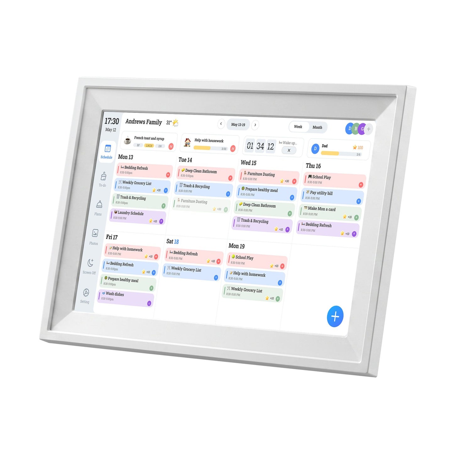 Artiss Digital Photo Frame & Calendar