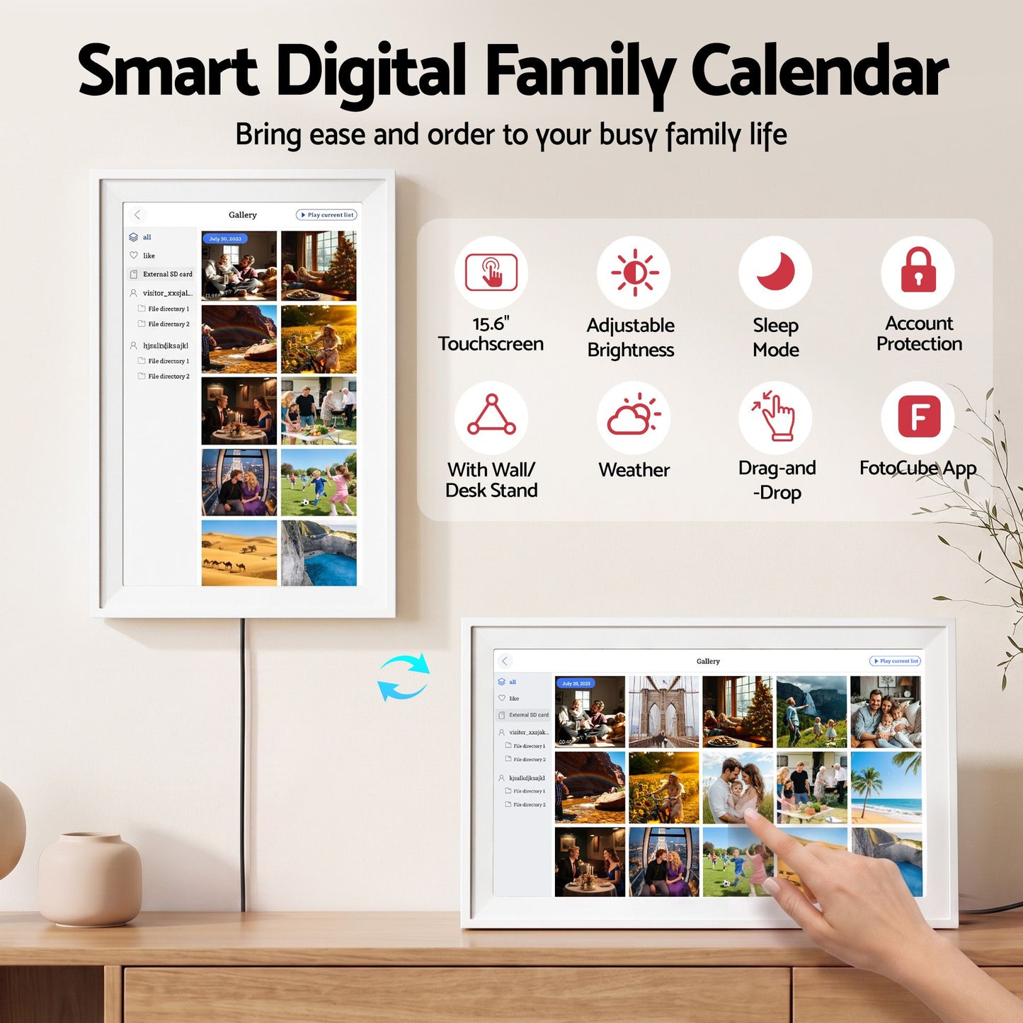 Artiss Digital Photo Frame & Calendar