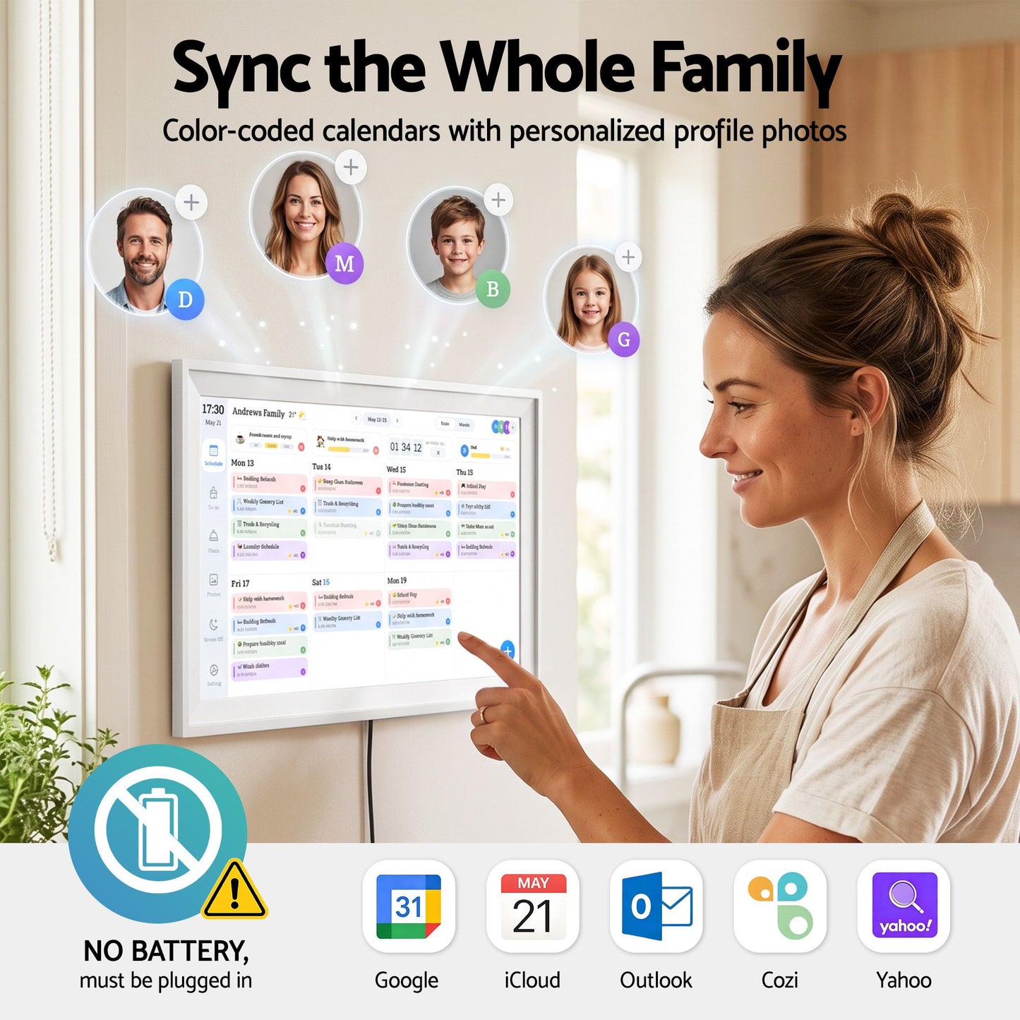 Artiss Digital Photo Frame & Calendar