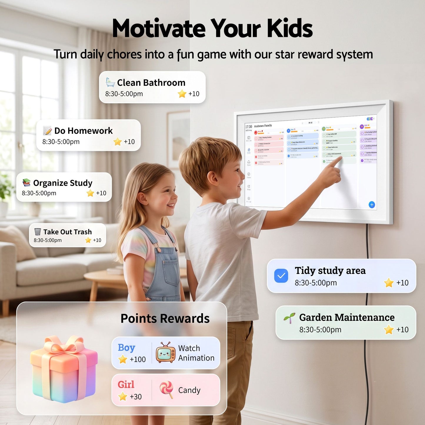 Artiss Digital Photo Frame & Calendar