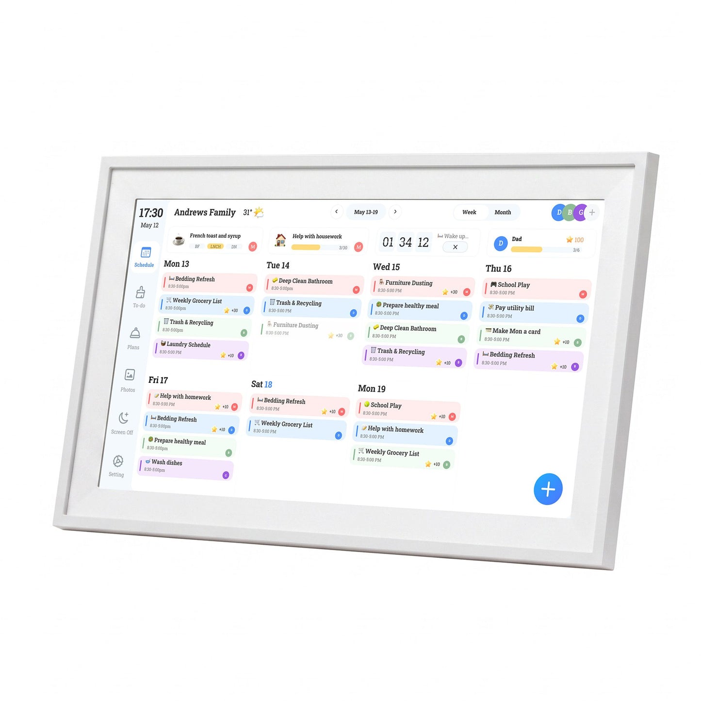 Artiss Digital Photo Frame & Calendar