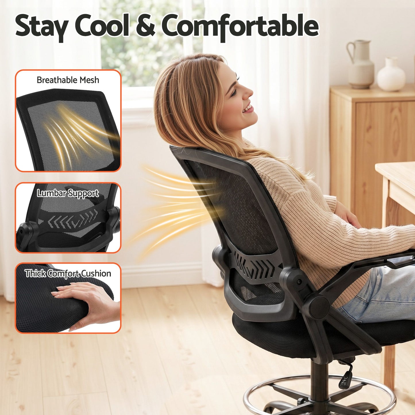 Artiss Drafting Table & Chair Set