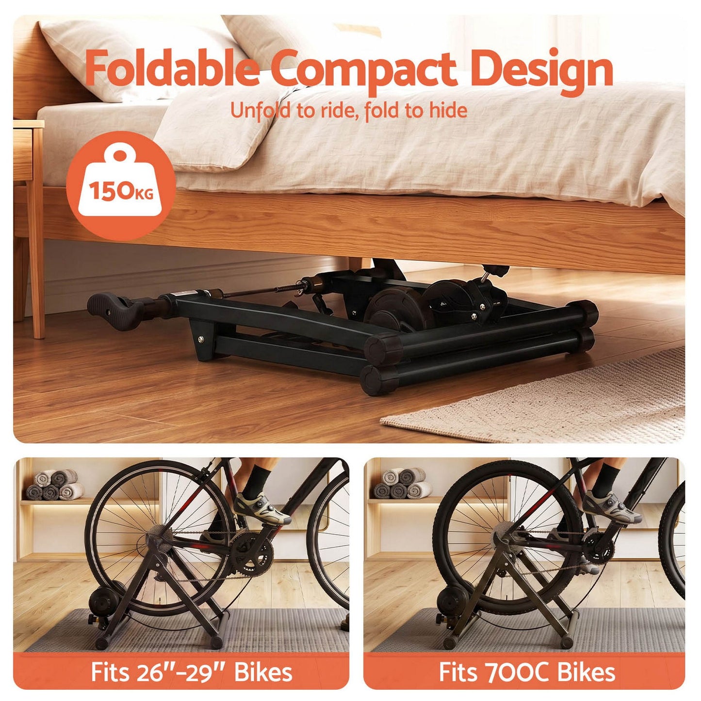 Everfit Bike Trainer Stand - Black