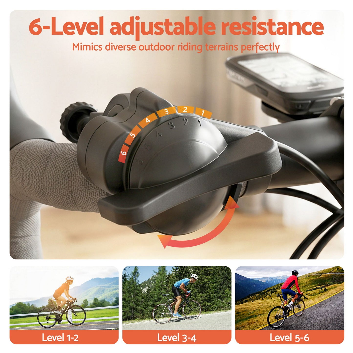 Everfit Bike Trainer Stand - Yellow