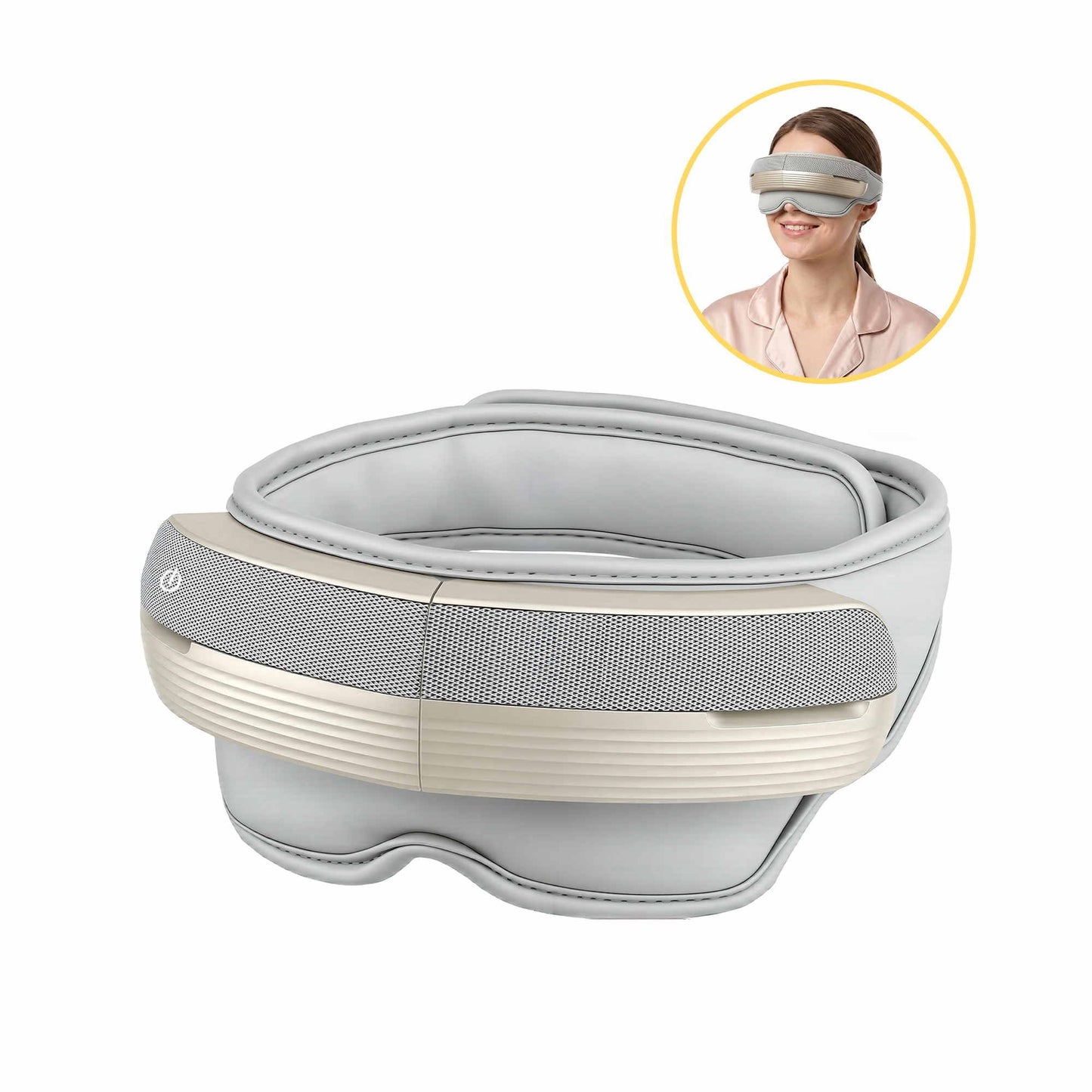 Livemor Eye & Head Massager with Heat - Grey