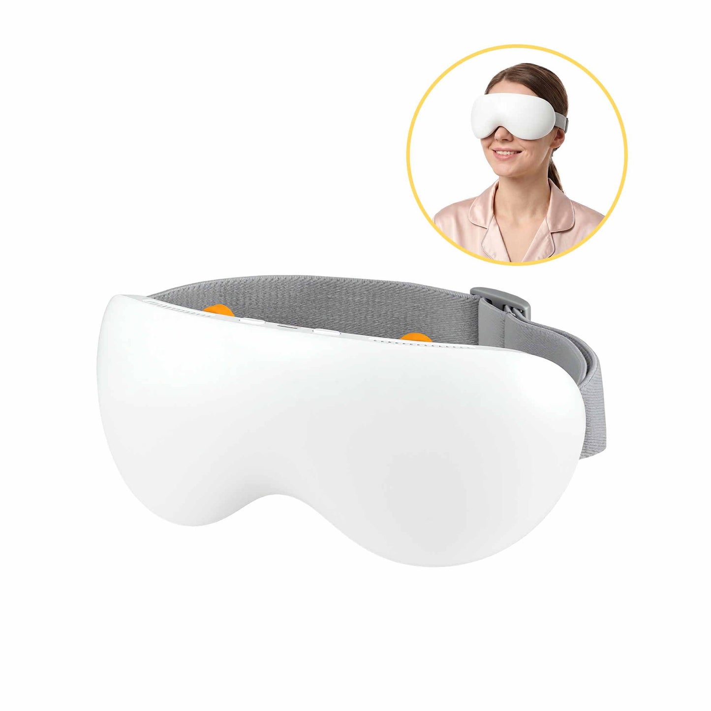 Livemor Cooling & Heating Eye Massager - White