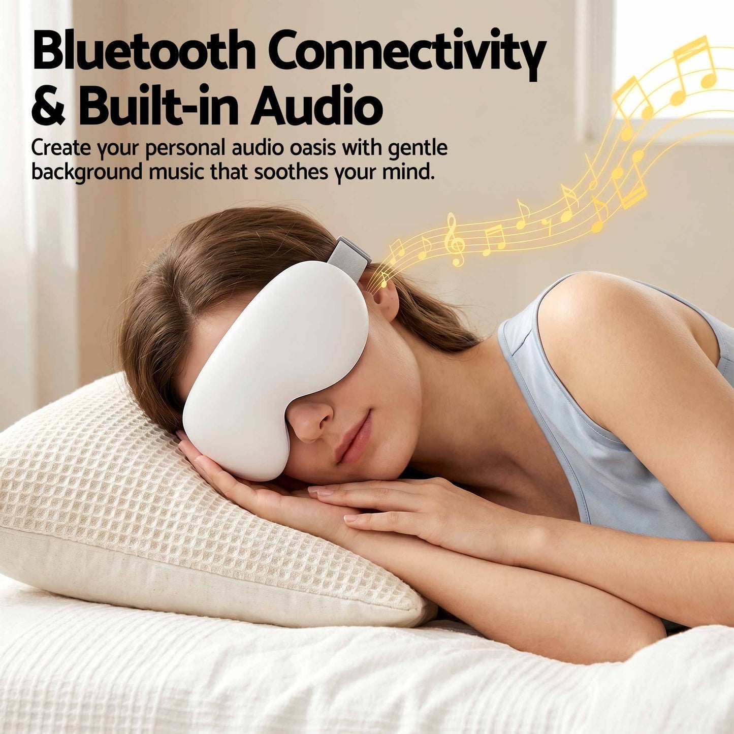 Livemor Cooling & Heating Eye Massager - White