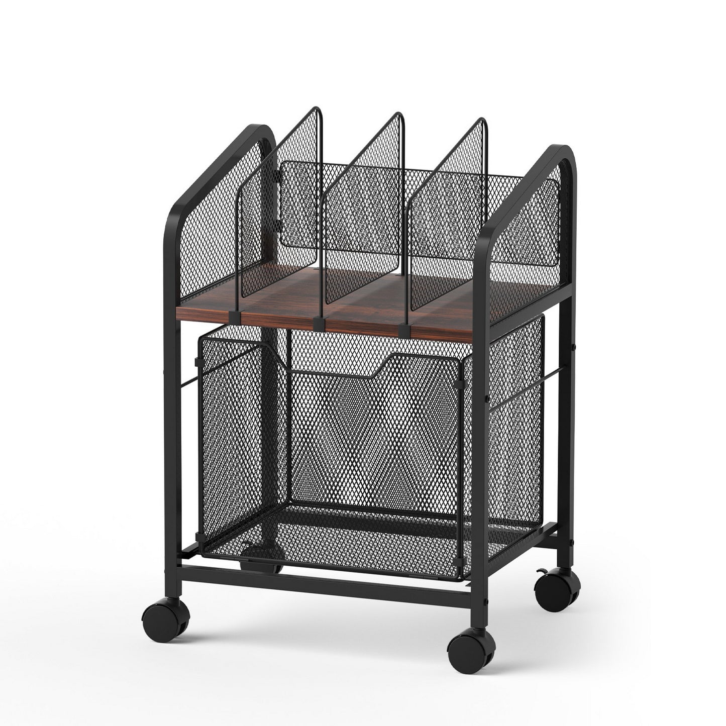 Artiss Mobile Filing Cabinet - black