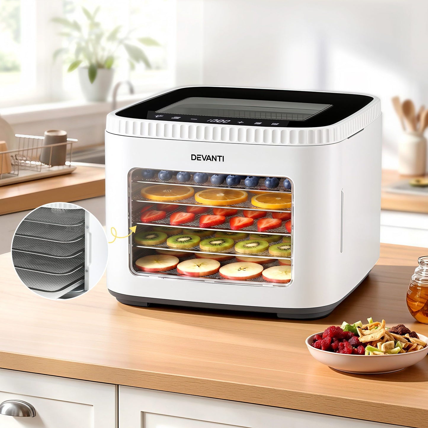 Devanti 5-Tray Food Dehydrator - White
