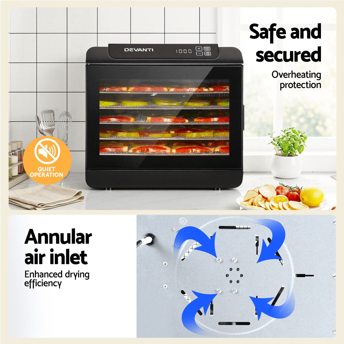Devanti 6 Tray Food Dehydrator