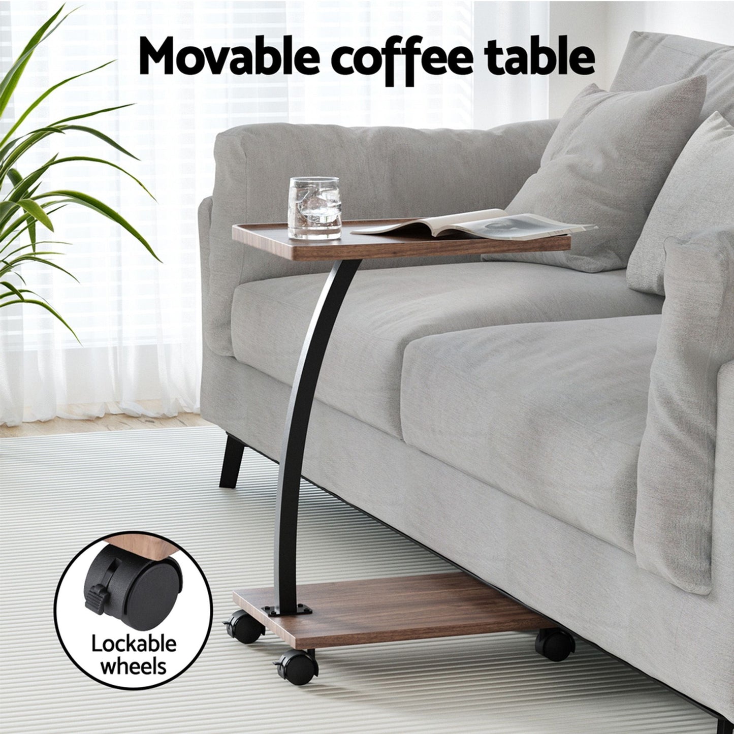 Artiss Floor Lounge Recliner & Coffee Table Set